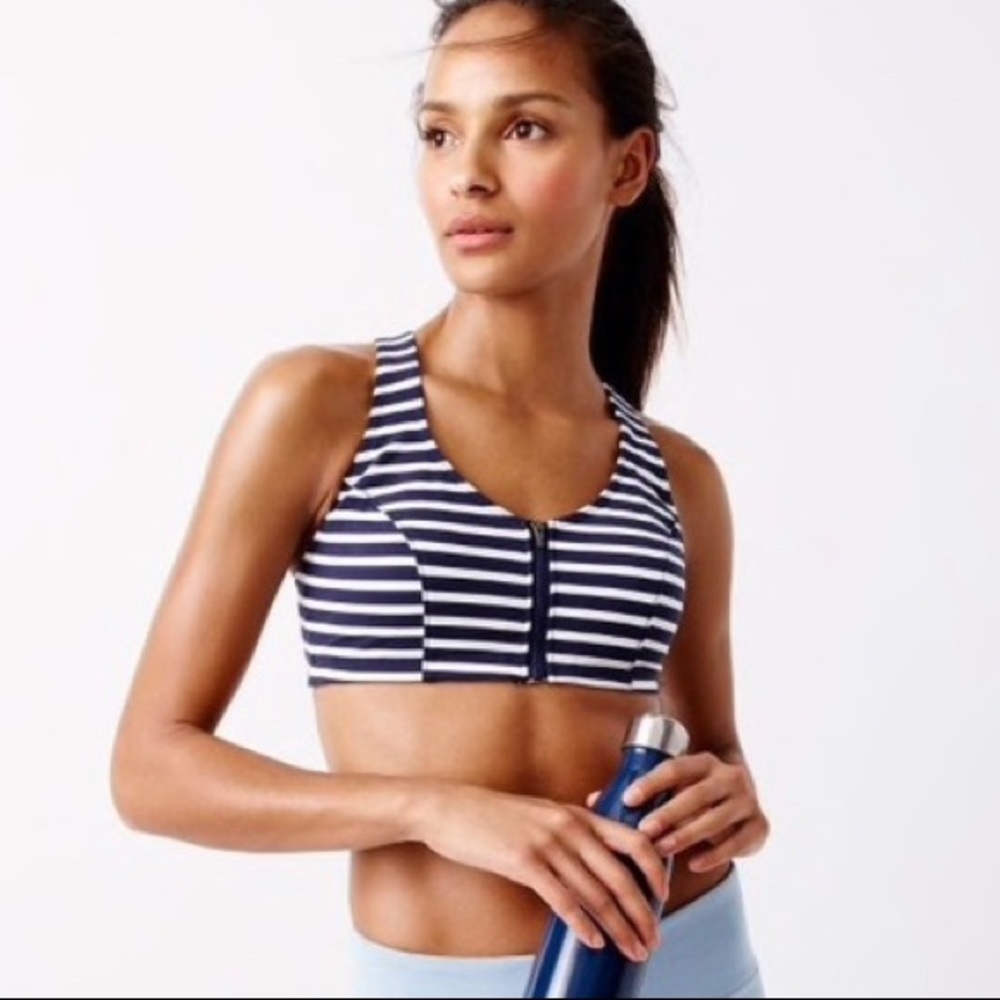 New Balance x J. Crew Zip Up Sports Bra